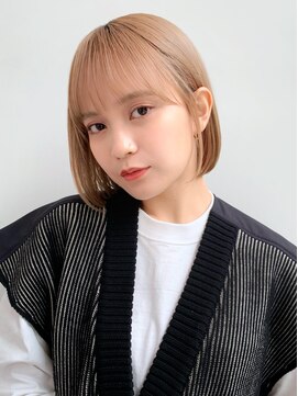 ロンド ロワール 門前仲町(Lond Loire) ボブショートボブ縮毛矯正ベージュグレージュ門前仲町