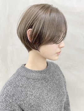 ラーサ(LaHzA) 大人ショートボブ丸みショートカットマッシュショート前髪あり