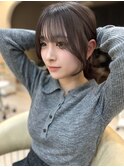 顔周り　レイヤー　髪質改善
