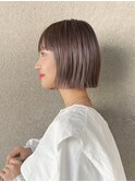 美髪イメチェンくびレイヤーミディアムワイドバングヘア