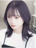 レイヤーカットミルクティーベージュケアブリーチダブルカラー