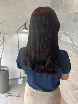 ジル アンク(Jill ankh) 《姫路　Jillankh》グレージュブラウン　艶髪　顔周りカット