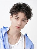 ランダムフェザーショートアップバング