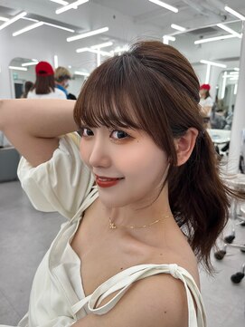 アマトウキョウ アユンチェ(AMA TOKYO×AYUNCHE) 韓国スタイル/ナチュラルくびれへア_くびれ巻き_レイヤーカット