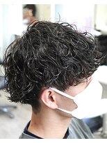 メンズ サロン ドット トウキョウ 町田店(men's salon dot. tokyo)&nbsp;刈り上げマッシュ×波巻きパーマ