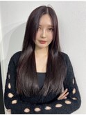 桑名ロングレイヤーカットハッシュカット透明感カラー重めロング