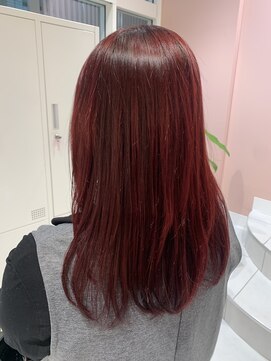 ルルバイアズール 草加店(LULU by azule) ダブルカラー，レッド，ツヤカラー【草加】