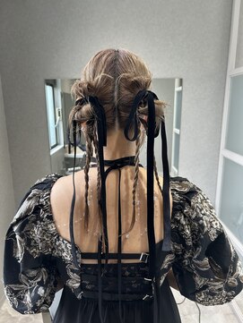 【柚衣】お呼ばれツインヘアアレンジ