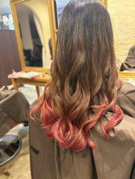 アリュー(allu) 毛先グラデーションカラー