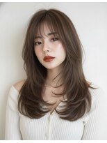 バイオレットジェム(Violet`jem)&nbsp;前髪薄め　ハッシュカット　小顔　オリーブグレー　銀座　AS-9