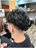 MEN’S HAIR/波巻きツイストスパイラル/リバースセンターパート