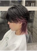 ハイライト/マッシュパーマ/ウルフ/アッシュブラック/立川駅