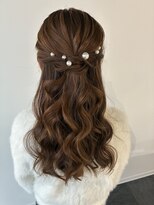 ヘアセット専門サロン by OKINAWA WATABE WEDDING 北谷店 ハーフアップ