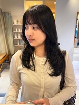 マイン(mine)&nbsp;レイヤーカット　グレージュカラー　透明感カラー　艶カラー