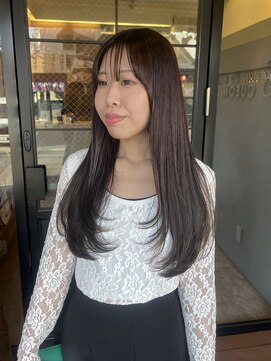 ヘア プロデュース キュオン(hair produce CUEON.) ローレイヤー×ラベンダーベージュ