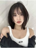 髪質改善ダブルカラーレイヤーボブハッシュカットハイライト