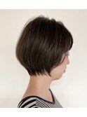 大人ナチュラルショート×ダークアッシュカラー　K10