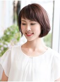大人の小顔ボブ -ショートバングver.-
