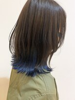 モリオ フロム ロンドン イオンモール 熊本店(morio FROM LONDON)&nbsp;【morio熊本】シルバーグレージュ/裾カラーブルー