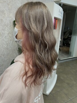 ソワンドゥブレス 瓜破店(soin de brace) インナーカラー