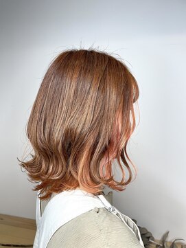 五角髪 オレンジ攻め髪