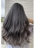シルバーカラー ペールグレー グレージュ 透明感カラー