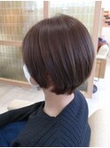 20代30代艶髪♪抜け感大人可愛いショート丸みグレージュ