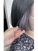 【Cuem春日】シルバー インナーカラー ホワイトグレージュ