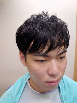 スマイル(Smile) マッシュ ツーブロック ショート ビジネスマン 学生、黒髪