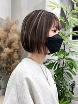 ギークス(GEEKS)&nbsp;【GEEKS渋谷】コントラストハイライト/ミニボブ/イメチェン/小顔