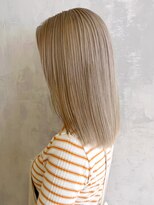 アルバム 渋谷パルコ(ALBUM) ホワイトベージュ_チェリーブラウンフェミニンロング_ba407142