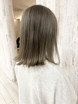 ラグ(RAG)&nbsp;ミルクティーベージュ/ベージュカラー/外ハネボブ