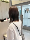 外ハネロブ×ミルクティーグレージュ