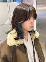 リリー(Lilley)&nbsp;【lilley 稲永麻衣】インナーカラー+天神韓国ヘア