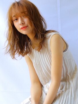 ソヨン 南草津店(SOYON) ラベージュ ハイライト 大人ミディ