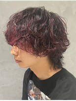 オンド(Onde)&nbsp;ウルフ×ハイライト波打ちパーマ/ニュアンスデザイン