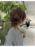 ショートウルフ＋インナーカラー