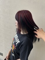 シュガー ミタケ(SUGAR mitake)&nbsp;アンブレラカラー　ワインレッドxブルーブラック