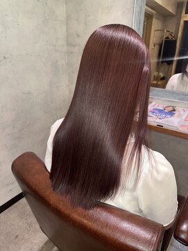 エスト(est) ピンクブラウン//ストレート//艶髪//髪質改善//新宿