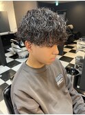 波巻きパーマ