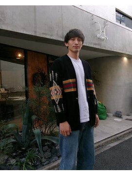 オムズ(OM's) メンズカットメンズカラーブリーチマッシュヘア