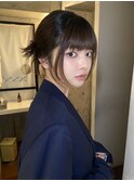 【あきら】ヘアセット顔まわりカット卒業式結婚式カチモリ