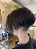 大人かっこいいツーブロックショート