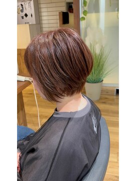 ヘアーオブジェ 末広店(Hair OBJET) ショートボブメテオカラー