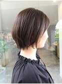 丸みが可愛いショートボブ♪