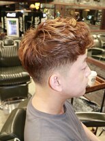 フォーコーナーズカットショップスリーセント 栄(FourCornersCutShop 3/cent)&nbsp;スペインカール/金メッシュ/ツイストピンパーマ/マガジンパーマ