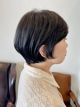 ボタンヘアー 日吉(BoTaN HAIR) 丸みショート/前下がり/ナチュラルマッシュ/フレンチガーリー