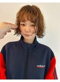 レイヤーカット/ボブパーマ/地毛風カラー