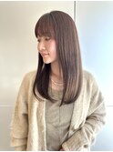 大人ガーリー/ダークアッシュ/似合わせカット