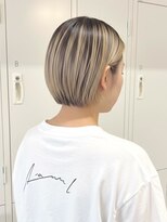 アビエブラン 若江岩田(abije blanc) ハイトーンショートボブ【若江岩田駅】